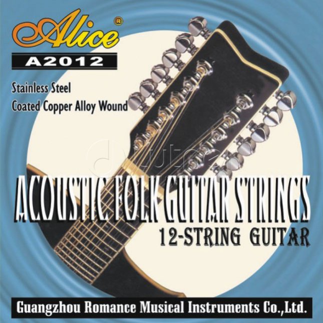 картинка Комплект струн для 12-струнной гитары медь , Alice от магазина 7 Нот Уральск