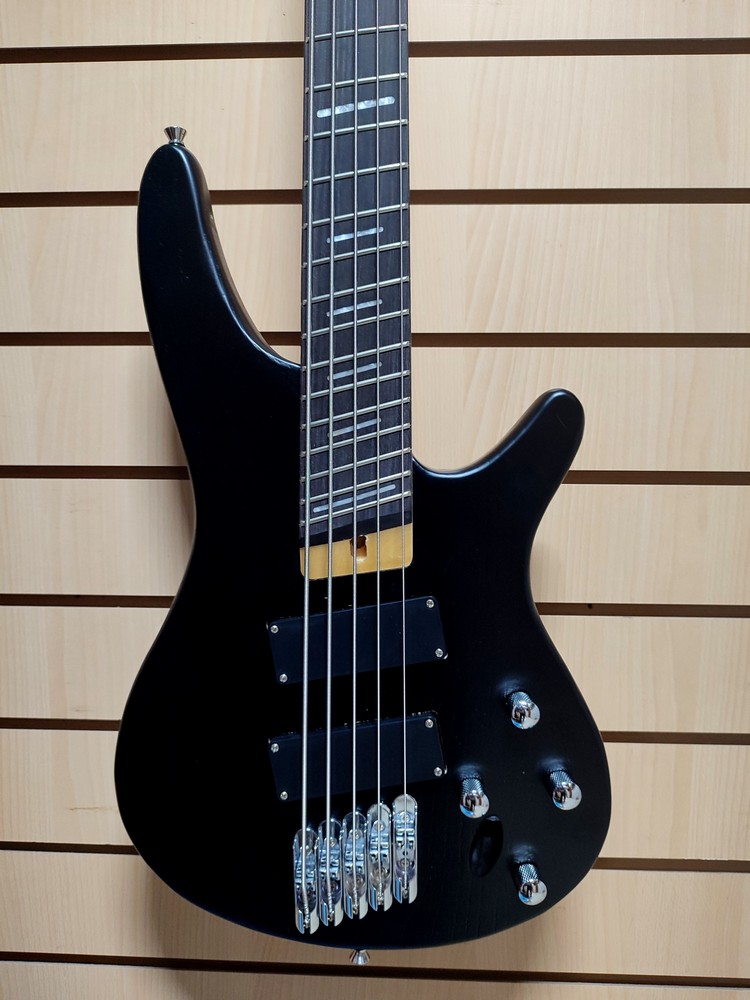 картинка  Бас-гитара 5-струнная, мультимензурная, черная, Foix FBG/FBG-KB-11-BK от магазина 7 Нот Уральск