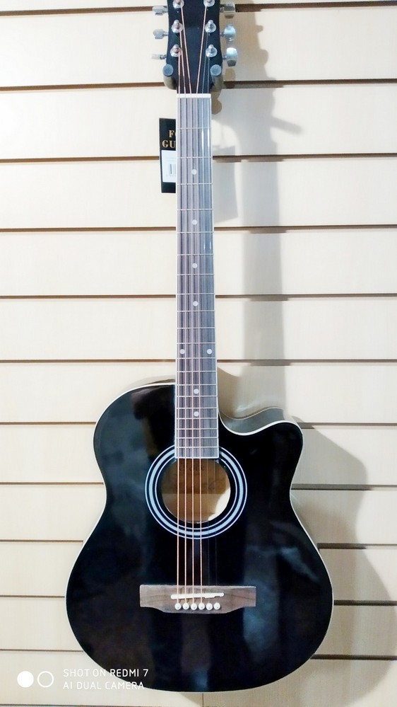 картинка  Акустическая гитара, черная, с вырезом, Foix FFG-1039BK  от магазина 7 Нот Уральск