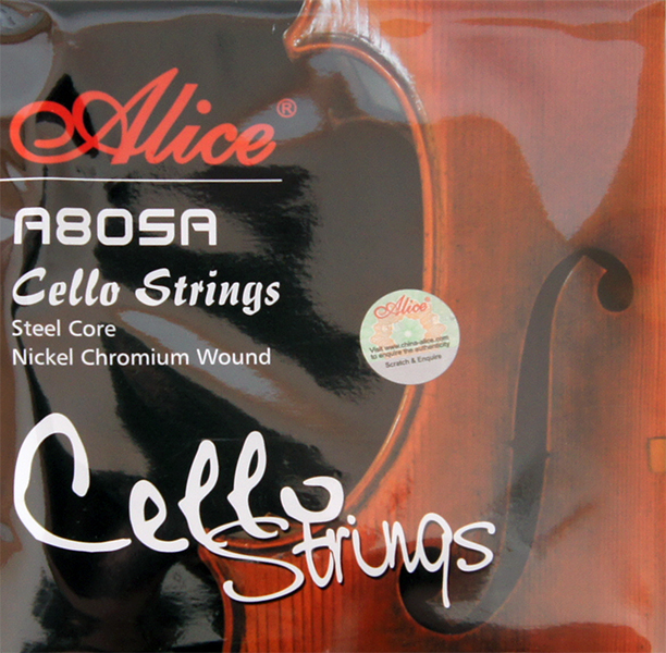 картинка Комплект струн для виолончели, никель Alice A805A  от магазина 7 Нот Уральск