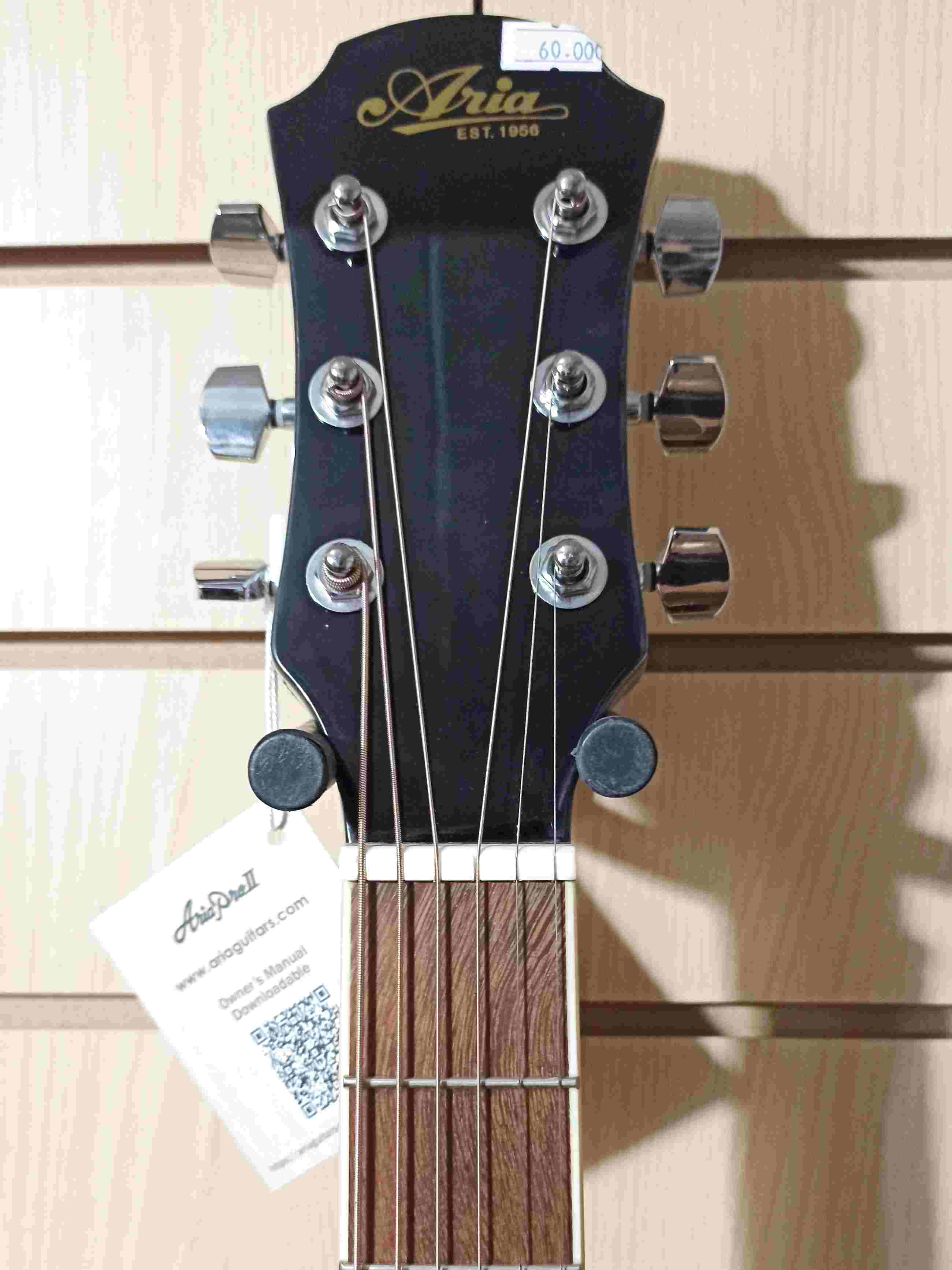 картинка акустическая гитара ARIA GUITARS AFN-15 BLACK BL (BLACK) от магазина 7 Нот Уральск