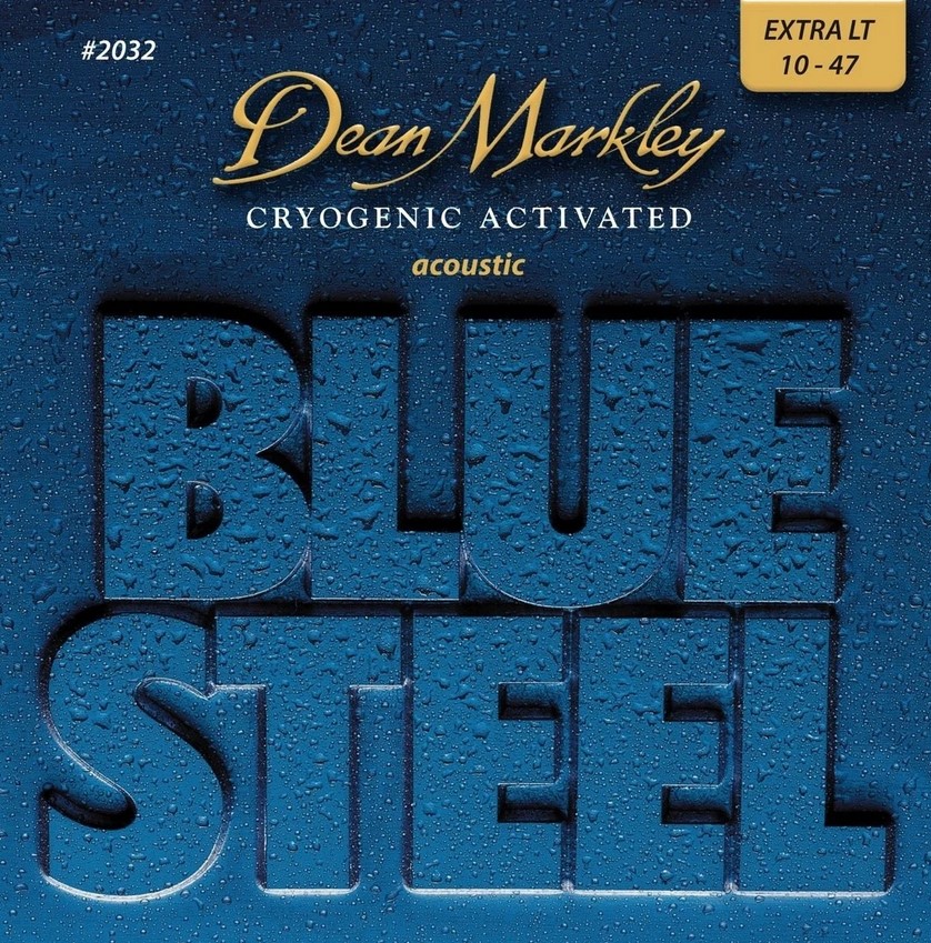 картинка  Комплект струн для акустической гитары, латунь, 10-47, Dean Markley  DM2032 Blue Steel  от магазина 7 Нот Уральск