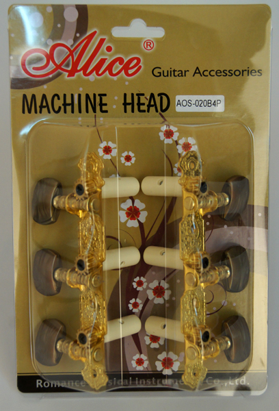 картинка Комплект колковой механики на классическую гитару, позолоченный, Alice от магазина 7 Нот Уральск