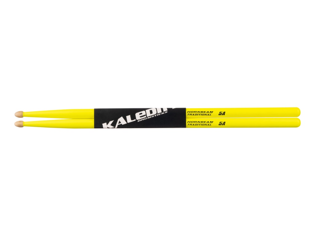 картинка Барабанные палочки, 5А, 5В граб, флуоресцентные желтые, Kaledin Drumsticks от магазина 7 Нот Уральск