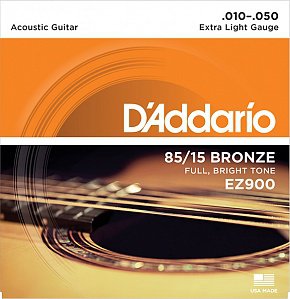 картинка Струны для акустической гитары Extra Light 10-50 D`Addario от магазина 7 Нот Уральск