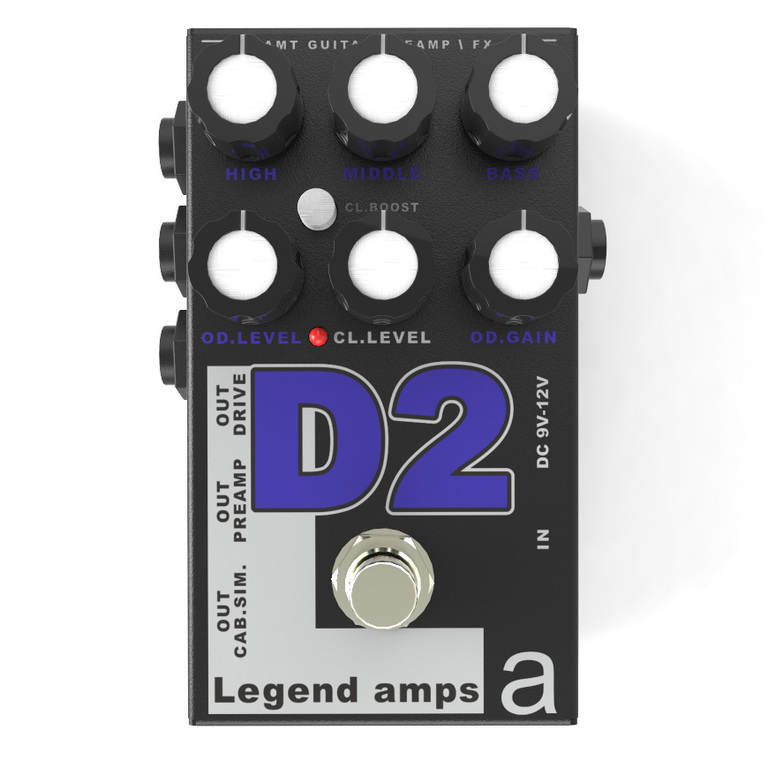 картинка Двухканальный гитарный предусилитель D2 (Diezel), AMT Electronics от магазина 7 Нот Уральск