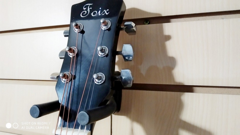 картинка  Акустическая гитара, черная, с вырезом, Foix FFG-1039BK  от магазина 7 Нот Уральск